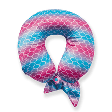 Load image into Gallery viewer, Mermaid Tail Memory Foam Travel Neck Pillow - Pink