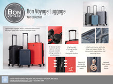 Load image into Gallery viewer, Bon Voyage Aero Collection 3 Piece Luggage Set - Grey