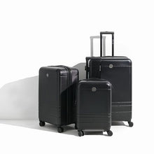 Load image into Gallery viewer, Bon Voyage Aero Collection 3 Piece Luggage Set - Black