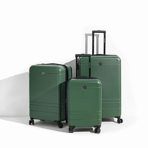 Bon Voyage Aero Collection 3 Piece Luggage Set - Olive