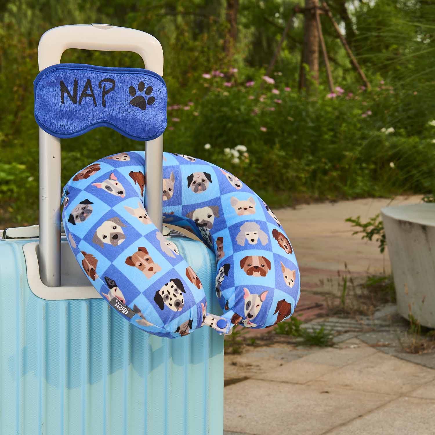 thumbnail image 2 of NAKANZI Travel Neck Pillow Airplane- Premium Memory Foam Pillow& Cooling Washable 2 of 10
