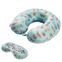 Load image into Gallery viewer, Eye Mask Memory Foam Travel Neck Pillow - BE WILD