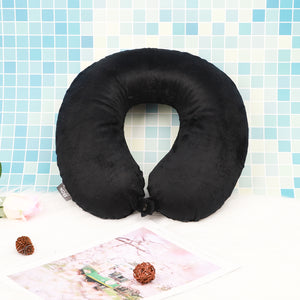 Classic Memory Foam Travel Neck Pillow - Black