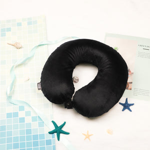 Classic Memory Foam Travel Neck Pillow - Black