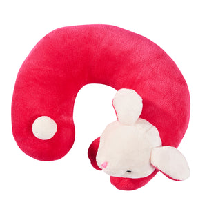 Cute Animals Memory Foam Travel Neck Pillow - Bunny