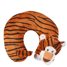 Load image into Gallery viewer, Cute Animals Memory Foam Travel Neck Pillow - Tiger