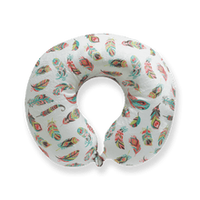 Load image into Gallery viewer, Stylish Pattern Design Memory Foam Travel Neck Pillow - Feather