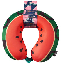 Load image into Gallery viewer, Watermelon Memory Foam Travel Neck Pillow