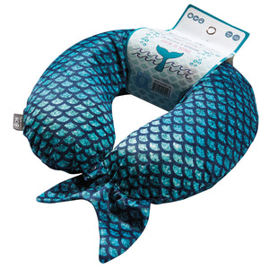 Mermaid Tail Memory Foam Travel Neck Pillow - Green