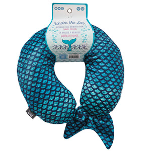 Mermaid Tail Memory Foam Travel Neck Pillow - Green