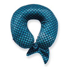Load image into Gallery viewer, Mermaid Tail Memory Foam Travel Neck Pillow - Green