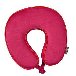 Premium Memory Foam Travel Neck Pillow - Red