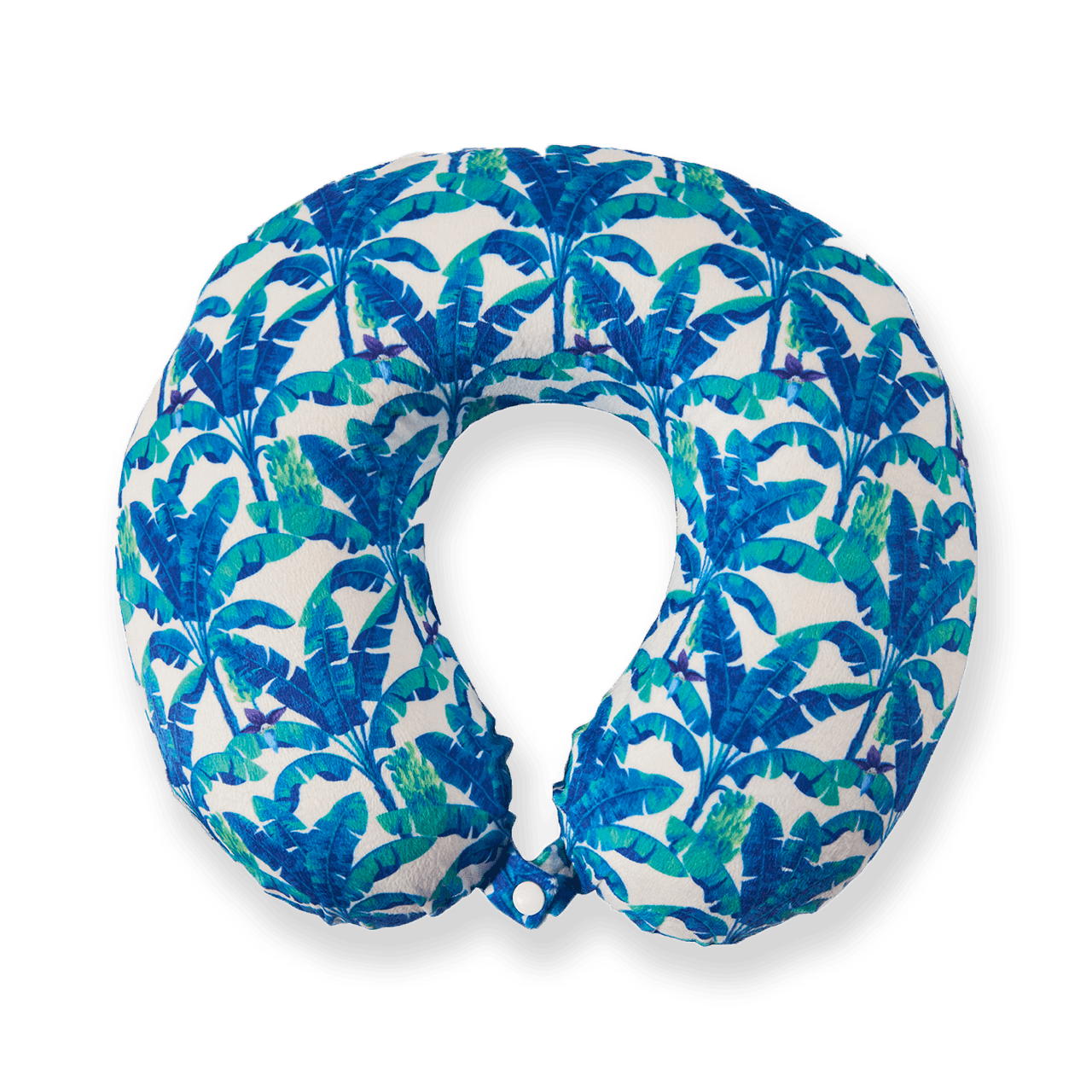 Midnight Jungle Memory Foam Travel Neck Pillow - Blue – Bon Voyage
