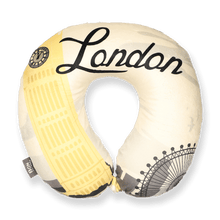 Load image into Gallery viewer, World Edition Memory Foam Travel Neck Pillow - London Yellow